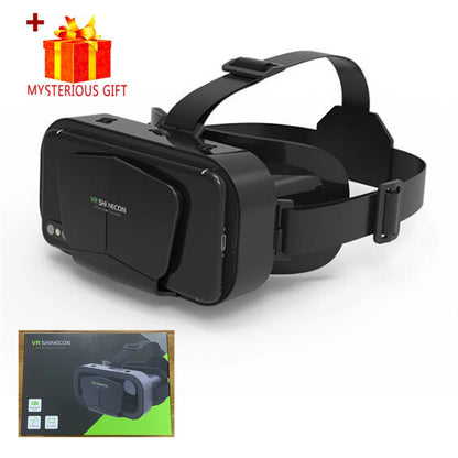 VR Glasses 3D Virtual Reality Headset Devices Helmet Lenses Goggles Smart for Smartphones Phone Cell Mobile Game Viar Viewer Set